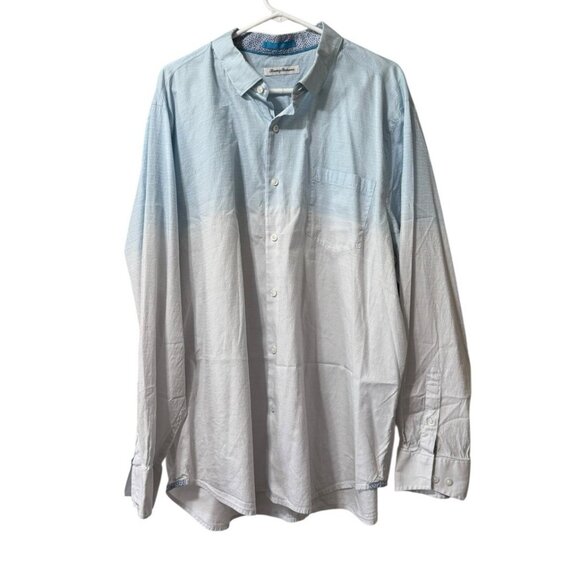 Tommy Bahama Men Button Down Long Sleeve Shirt Silk Cotton Blend Size XXL Preppy - Picture 1 of 15